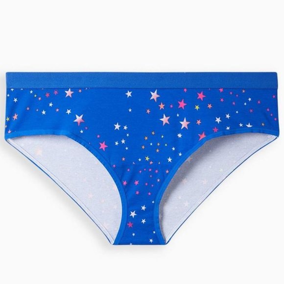 torrid Other - Torrid Star Print Panty Cotton Blend Hipsters Blue